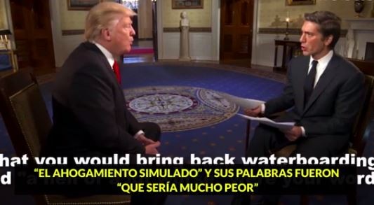 Trump: "El ahogamiento simulado es efectivo"
