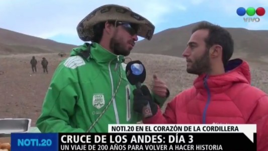 Noti20 en el corazón de la cordillera de los Andes