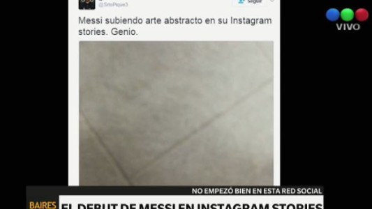 La extraña foto de Messi en Instagram Stories
