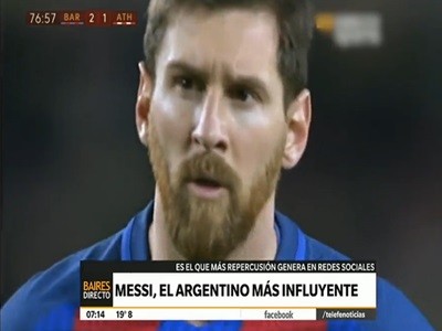 Messi es el argentino más influyente en las redes sociales