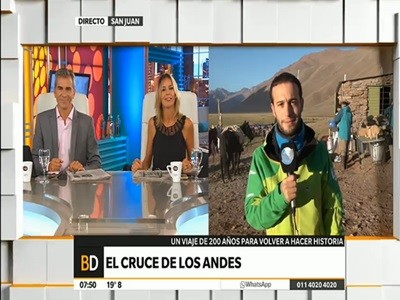 Una nueva jornada entre el frío del cruce de los Andes