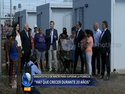 Macri: "hay que crecer 20 años seguidos para terminar con la pobreza"