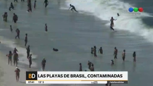 Fuerte contaminación de las playas de Brasil