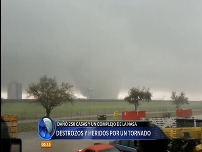 Un complejo de la NASA fue afectado por un tornado
