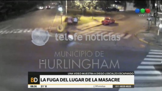 Así huyó Loscalzo de la escena de la masacre de Hurlingham