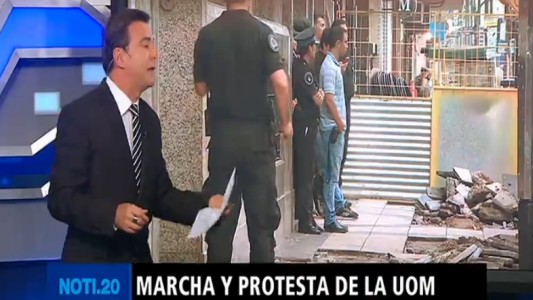 Marcha y protesta de la UOM