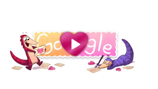 El Doodle de Google por el Día de los Enamorados
