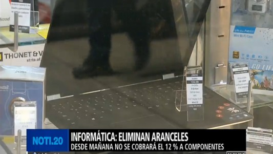 Informática: eliminan aranceles