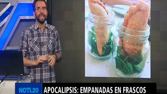 En un bar porteño sirvieron empanadas en un frasco y estallaron las redes sociales