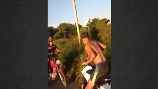 Moreno: detuvieron al motochorro filmado por la cámara de un casco