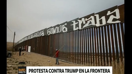 Protesta contra Trump en la frontera