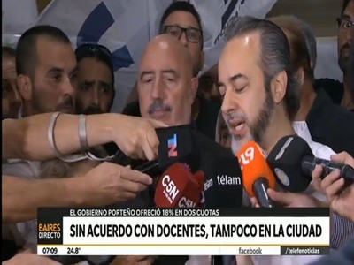 Tampoco hubo acuerdo con los docentes porteños