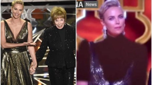 Video: así censuró la tv iraní el escote de Charlize Teron