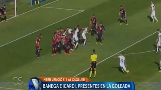 Banega e Icardi, presentes en la goleada