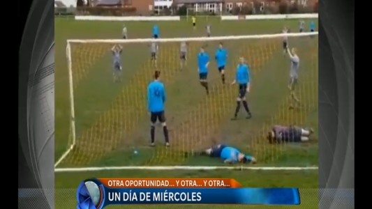 Un día de miércoles: golpe y atajada