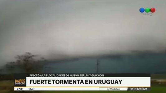 Fuerte tormenta en Uruguay