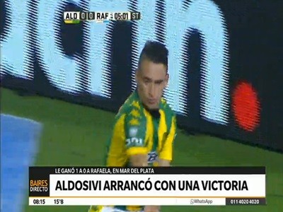 Aldosivi se despega y hunde más a Rafaela