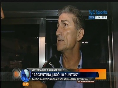 Para Bauza el equipo "jugó 10 puntos"