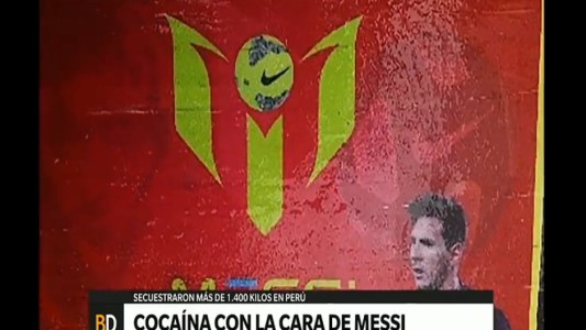 Cocaína con la cara de Messi