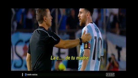 Messi podría ser sancionado por insultar a un juez de línea