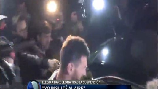 El descargo de Messi: "Yo insulté al aire"