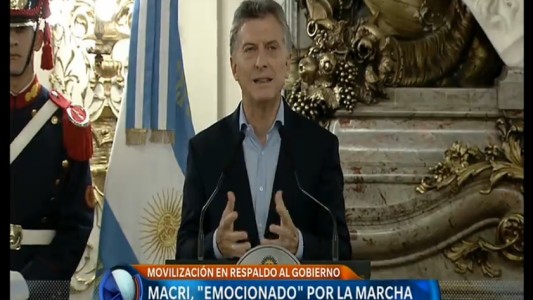 Macri se mostró "orgulloso" por la marcha del sábado: "Le vamos a sacar el poder a cada uno de esos mafiosos"