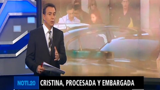 Cristina, procesada y embargada