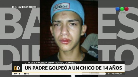 Golpearon a un menor en un partido de futsal