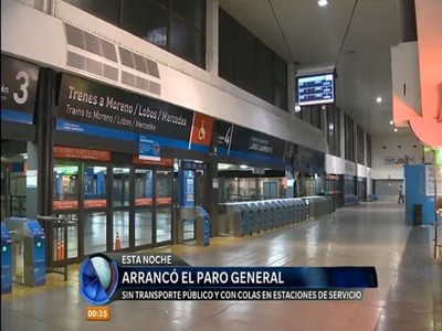 Se cumple el paro dispuesto por la CGT y comenzaron los cortes en los accesos