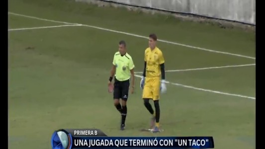 Una jugada que terminó con un "taco"
