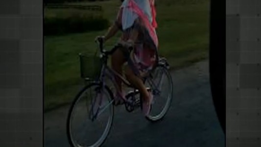 El paseo de Carrió en bicicleta