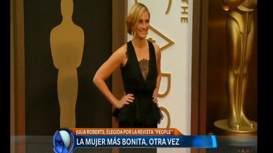 Eligieron por quinta vez a Julia Roberts como la mujer más hermosa del mundo