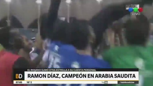 Ramón Díaz, campeón en Arabia Saudita