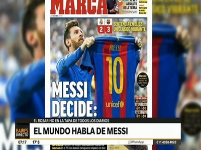 Los diarios de España a los pies de Messi