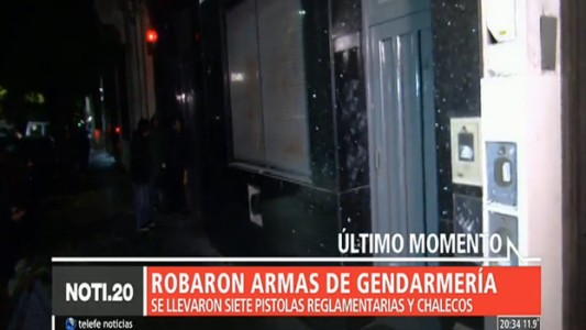 Robaron armas de Gendarmería