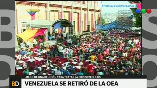 Venezuela anuncia que se retira de la OEA