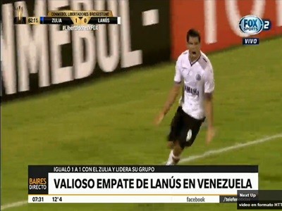 Lanús se trajo un empate de Venezuela para seguir firme en la Copa