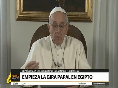 Visita del papa Francisco a Egipto en medio de la emergencia por ataques terroristas