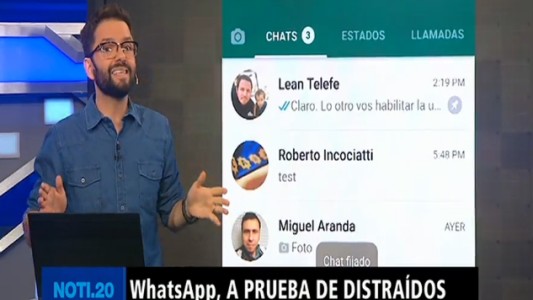 WhatsApp permitirá fijar hasta tres conversaciones