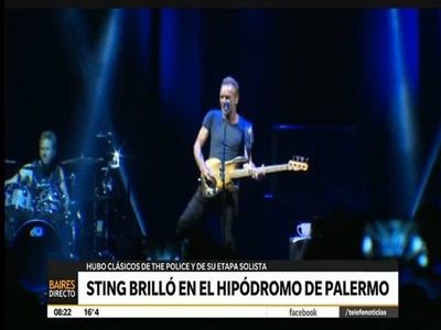 Un vibrante show de Sting en el Hipódromo de Palermo