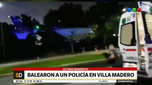 Balearon a un policía en Villa Madero