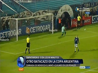 Otro batacazo en la Copa Argentina: Gimnasia de Mendoza dejó afuera a Quilmes