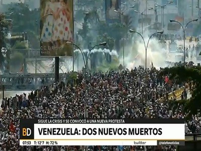 Otros dos muertos en Venezuela