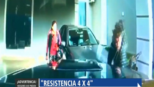 Paraguay: sorprendió a los ladrones y los atacó con la camioneta