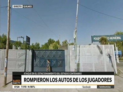 Rompieron los autos de los jugadores de Quilmes
