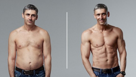 Desafío fitness: así transformó su cuerpo un hombre de 46 años en tres meses