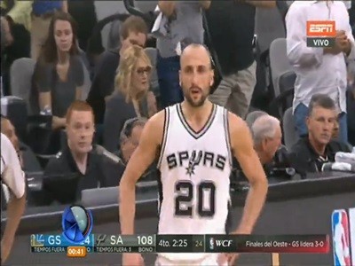 Ovación y aplausos para Ginóbili en el que puede haber sido su último partido