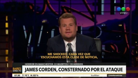 El emotivo mensaje de James Corden por el atentado de Manchester
