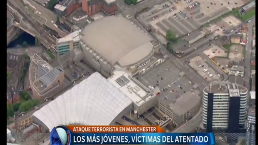 El lugar del atentado en Manchester