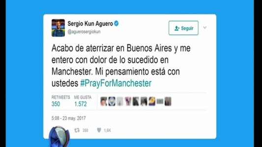 Los mensajes de futbolistas en apoyo a las víctimas de Manchester